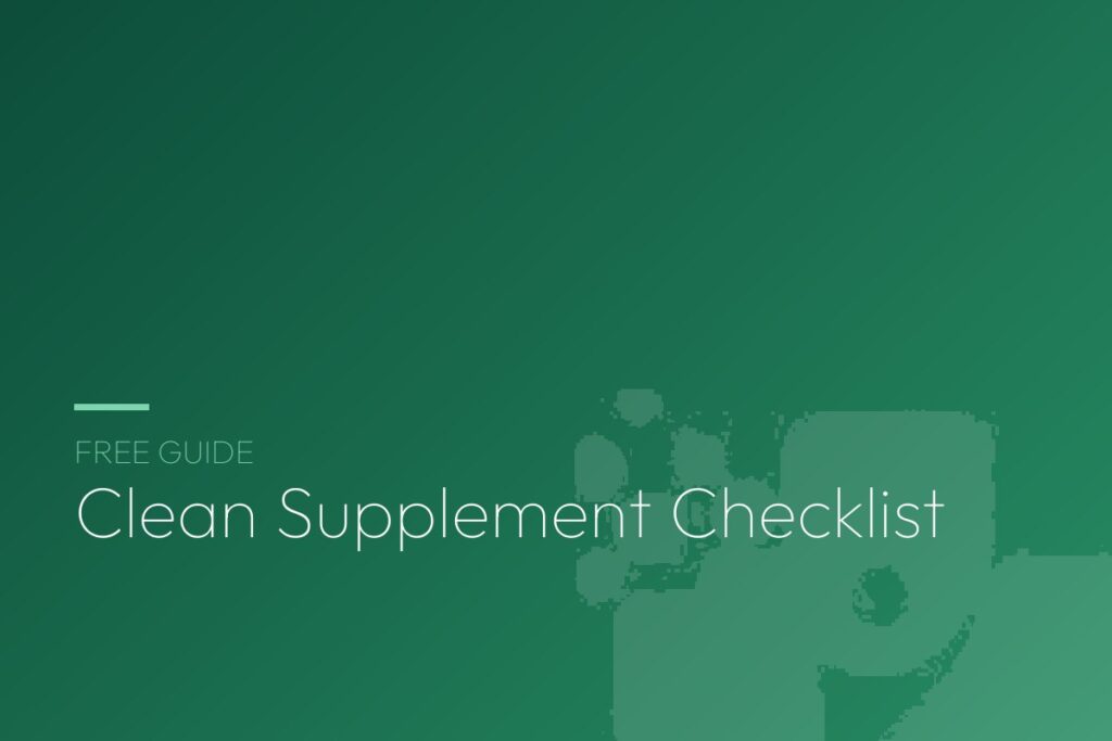 The Clean Supplement Checklist