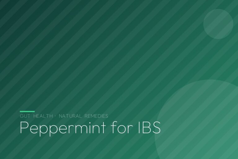 Peppermint for IBS